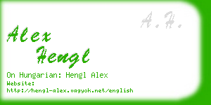 alex hengl business card